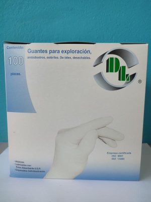 MEX-STERILE GLOVES LATEX LARGE (BOX OF 100)