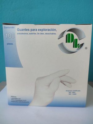 MEX-STERILE GLOVES MEDIUM LATEX (BOX OF 100)
