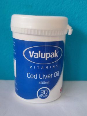 UK-VALUPAK COD LIVER OIL 400MG X 30 CAPS