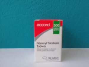 UK-GLYCERYL TRINITRATE 500MG X 100 TABS