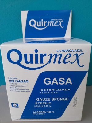 1726778091_WhatsApp20Image202024-09-1920at2014.02.04_5f48be0f.jpg MEX-GASA ESTERILIZADA QUIRMEX 10CM X 10CM GAUZE SPONGE (BOX OF 100)