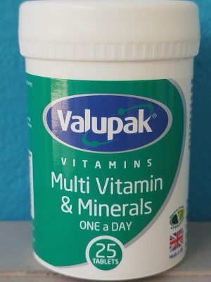 UK-VALUPAK MULTIVITAMIN & MINERALS X 25 TABS