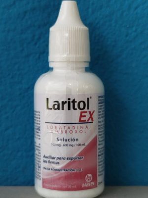 MEX-LARITOL EX SOLUTION DROPS 100MG/600MG/ 100ML 30ML