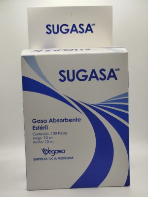 MEX-GASA ESTERILIZADA SUGASA 10CM X 10CM GAUZE SPONGE (BOX OF 100)