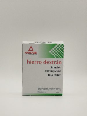 MEX-HIERRO DEXTRAN 100MG/2ML X 3 AMPS (INJECTABLE)