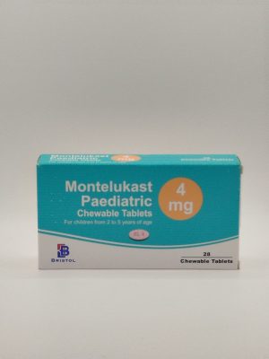 UK-MONTELUKAST PEDIATRIC CHEWABLE 4MG X 28 TABS (2 - 5 YEARS)