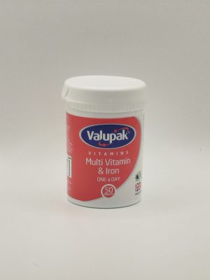 UK-VALUPAK MULTI-VITAMIN & IRON / ONE A DAY X 50 TABS