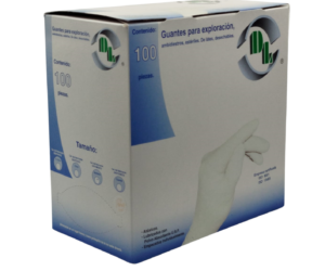 MEX-STERILE GLOVES MEDIUM LATEX (BOX OF 100)