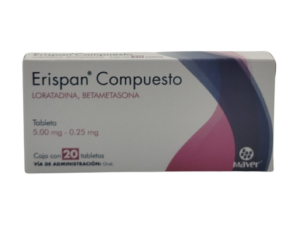 MEX-ERISPAN COMPUESTO 5.00MG/0.25MG X 20 TABS