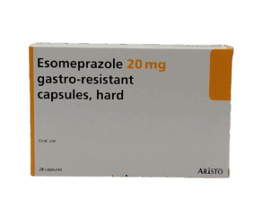UK-ESOMEPRAZOLE 20MG X 28 CAPS EXP-10\2027 (ARISTO) GST