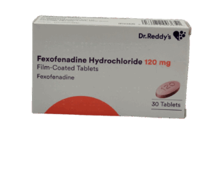 UK-FEXOFENADINE HYDROCHLORIDE 120MG X 30 TABS EXP-11\2026 (DR.REDDY'S) GST
