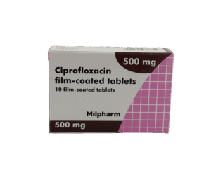 UK-CIPROFLOXACIN 500MG X 10 TABS EXP-04\2027 (MILPHARM) GST