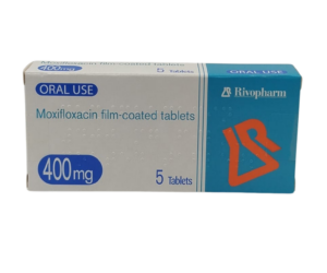 UK-MOXIFLOXACIN 400MG X 5 TABS (RIVOPHARM) EXP-02\2028