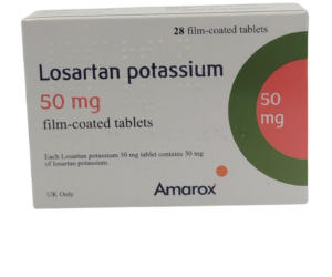 UK-LOSARTAN POTASSIUM 50MG X 28 TABS (AMAROX)