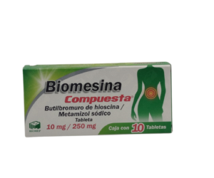 MEX-BIOMESINA COMPUESTA 10MG\250MG 10 TABS EXP-08\2027(BIOMEP) NT