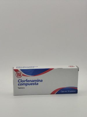 MEX-CLORFENAMINA COMP 10 TABS 500MG