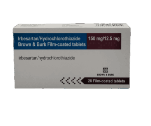 UK-IRBESARTAN \HCTZ 150\12.5MG EXP-10\2026 (BROWN & BURK) GST