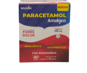 MEX-PARACETAMOL AMOLGEN 500MG X 40TABS EXP-02\2027 NT