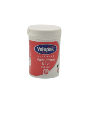 UK-VALUPAK MULTI-VITAMIN & IRON / ONE A DAY X 50 TABS EXP-032027 (VALUPAK) GST