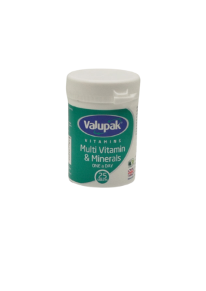 UK-VALUPAK MULTIVITAMIN & MINERALS X 25 TABS EXP-032027 (VALUPAK) GST