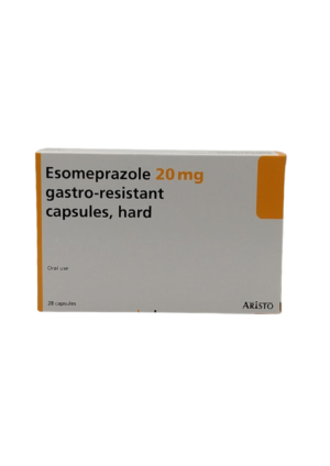 UK-ESOMEPRAZOLE 20MG X 28 CAPS EXP-102027 (ARISTO) GST
