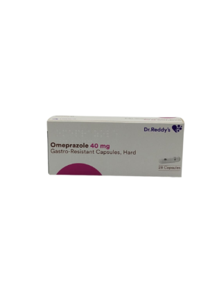 UK-OMEPRAZOLE GASTRO-RESISTANT 40MG X 28 CAPS (DR.REDDY)