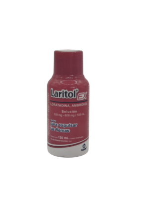 MEX-LARITOL EX JARABE 100MG/600MG/100ML 120ML EXP-022028 (MAVER) NT
