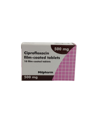 UK-CIPROFLOXACIN 500MG X 10 TABS EXP-042027 (MILPHARM) GST