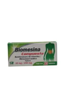 MEX-BIOMESINA COMPUESTA 10MG250MG 10 TABS EXP-082027(BIOMEP) NT