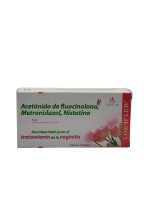 MEX-ACETONIDO DE FLUOCINOLONA, METRONIDAZOL, NISTATINA  X 10 OVULES